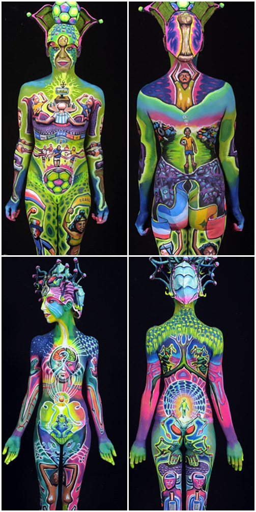 สุดยอด Body Paint! เนียนยิ่งกว่าเนียน