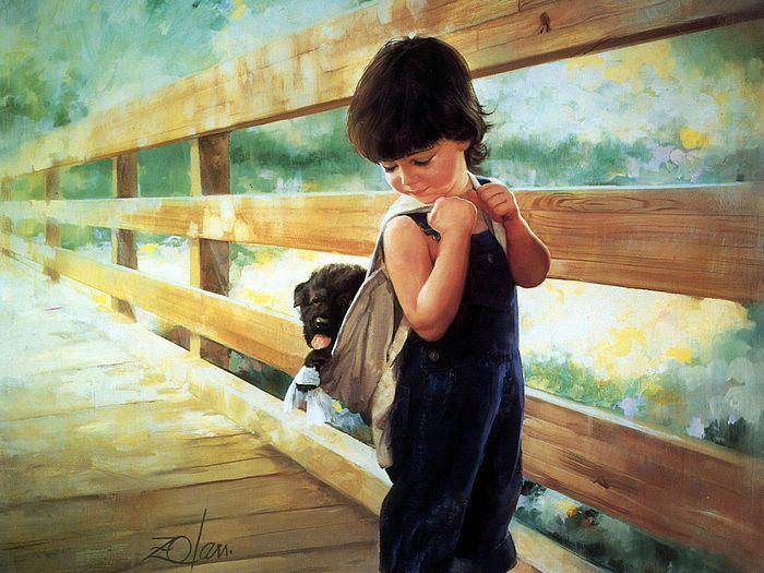 ♥★ Oil Painting Of Children ★♥