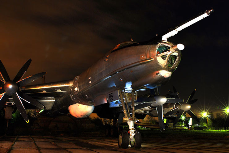 Russian Aircraft Museum by Night