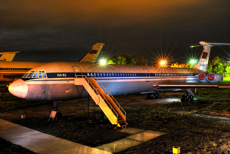 Russian Aircraft Museum by Night