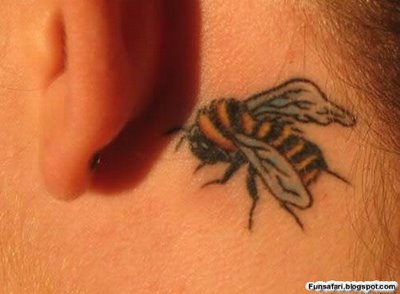 Cool Tattoos on the Ears 2