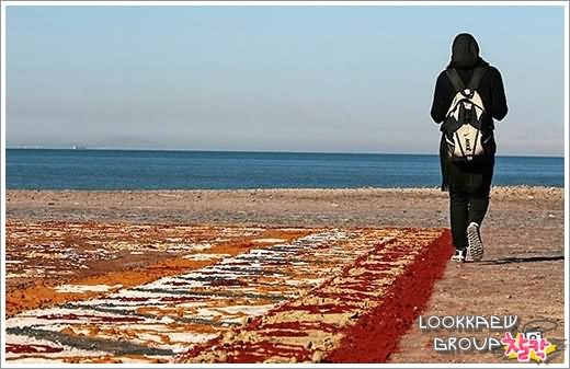 ๏~* The world’s largest sand carpet *~๏