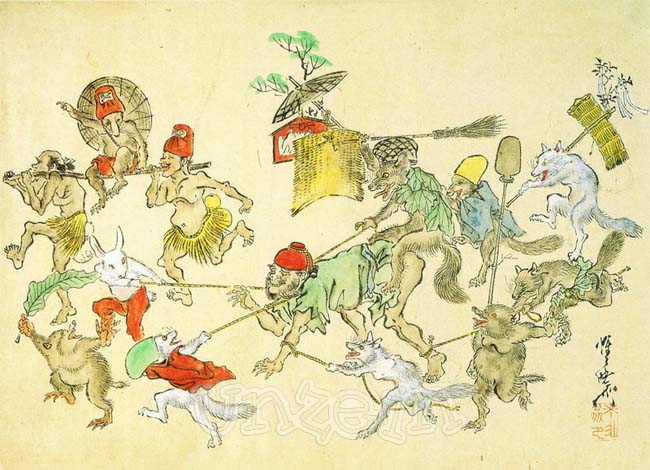 Sketches of hell by Kyosai