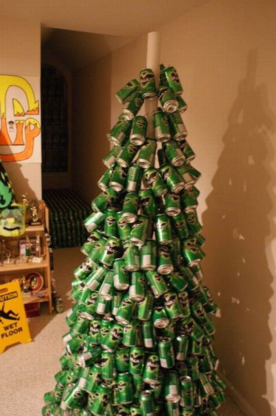 ไอเดีย ต้นคริสต์มาสจากกระป๋องเบียร์ แจ่มมาก 
