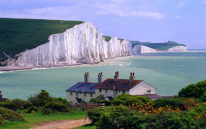 Britain, Seven Sisters Cliffs, near Seaford town, East Sussex, England