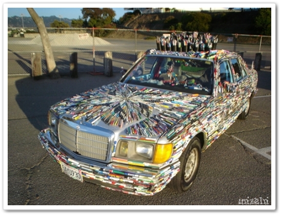 Pen-covered Mercedes-Benz