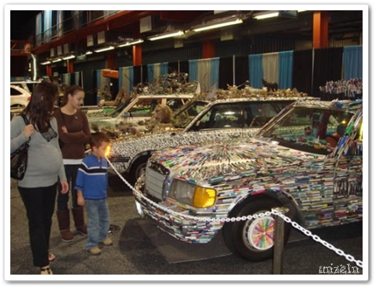 Pen-covered Mercedes-Benz