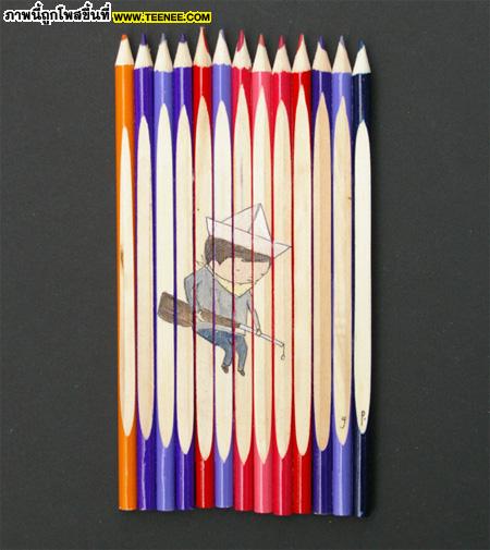 ศิลปะจากแท่งดินสอ