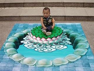 3D Chalk Art by Mr. Hou 