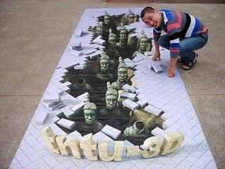 3D Chalk Art by Mr. Hou 