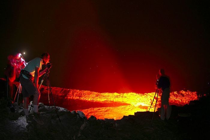 ♣ Lava Lake Of Erta Ale Volcano, Ethopia ♣ 