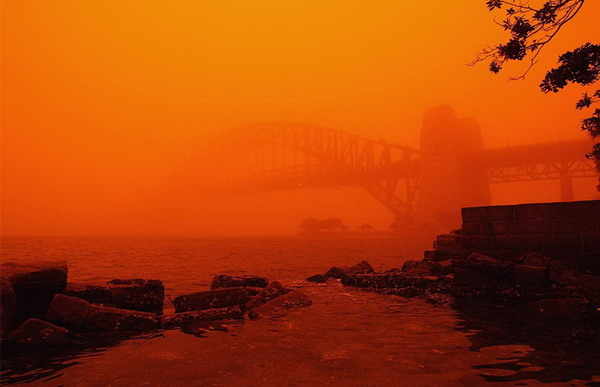 Sand Storm in Sydney, Australia