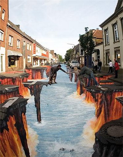 งาน ART น้ำตกกลางถนน