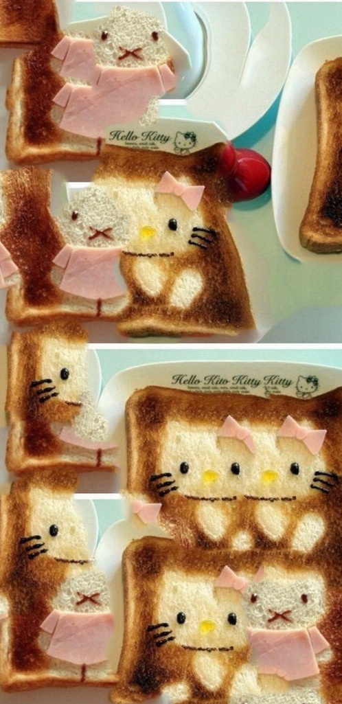 น่ารักศิลปะจากขนมปัง!