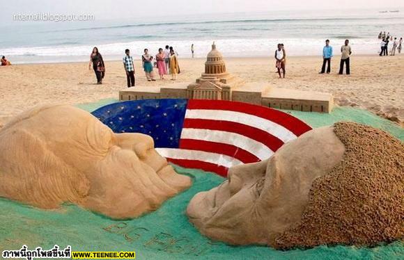 รูปปั้นทราย น่าทึ่งมาก