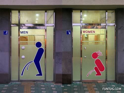 สัญญาณห้องน้ำชายและเพศหญิง