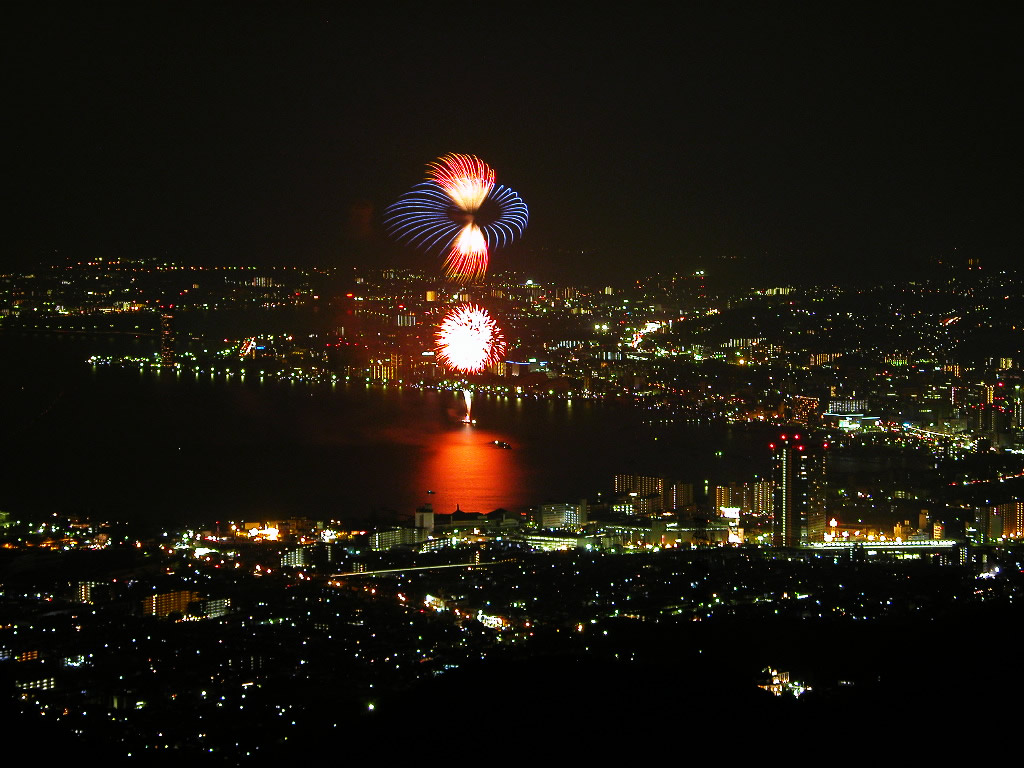 ดอกไม้ไฟหน้าร้อน ณ Lake Biwa Japan