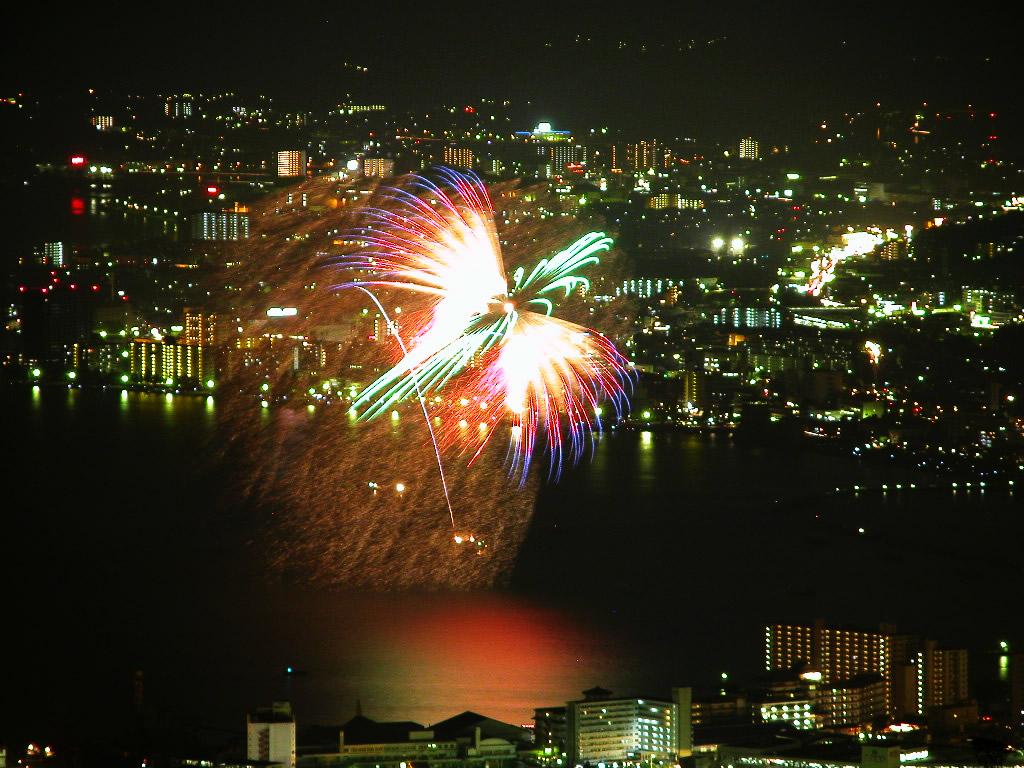 ดอกไม้ไฟหน้าร้อน ณ Lake Biwa Japan