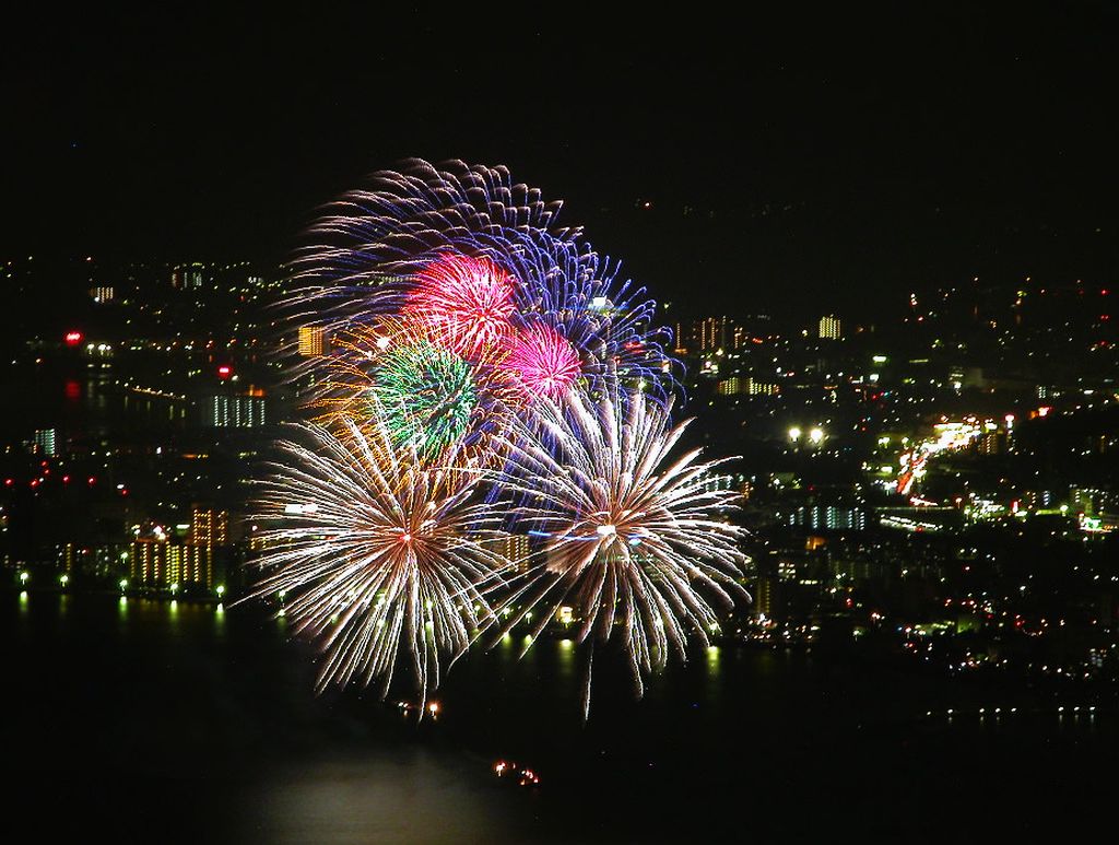 ดอกไม้ไฟหน้าร้อน ณ Lake Biwa Japan