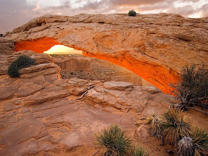 Sunrise Mesa Arch Canyonlands National Park