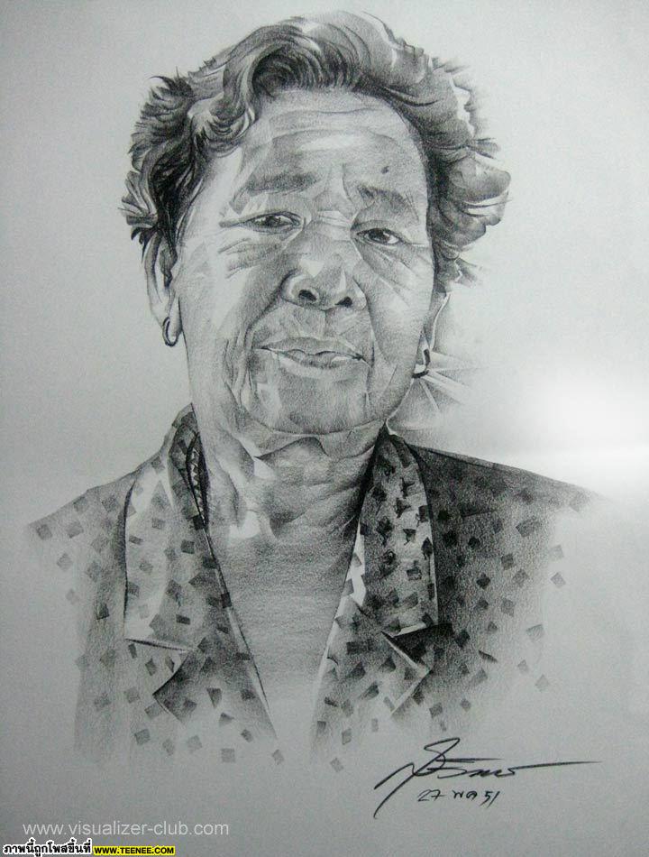 ภาพเหมือนบุคคล(PORTRAIT) เทคนิคเกรยอง(Art Time)