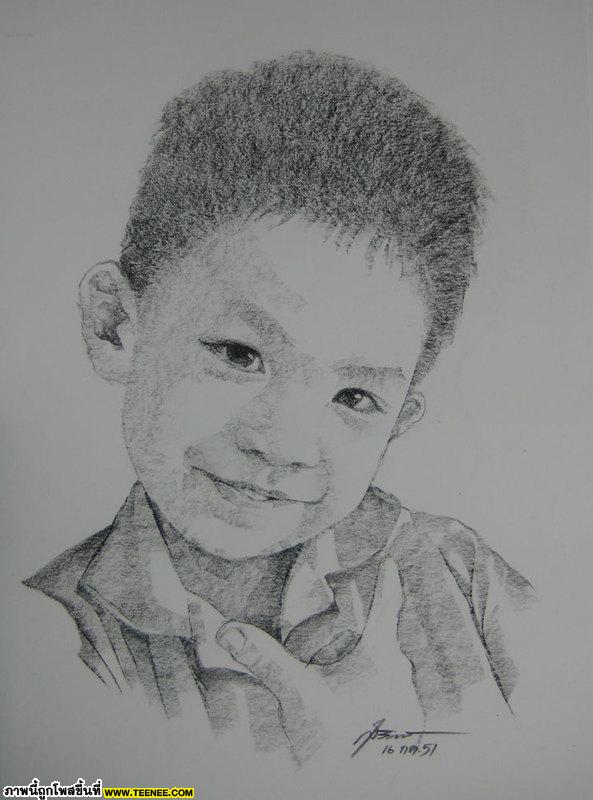 ภาพเหมือนบุคคล(PORTRAIT) เทคนิคเกรยอง(Art Time)