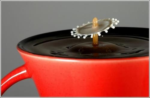  Milk Drops In Coffee