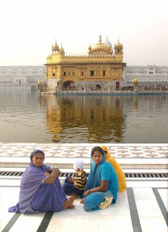 Pilgrims at the Golden Temple Amritsar