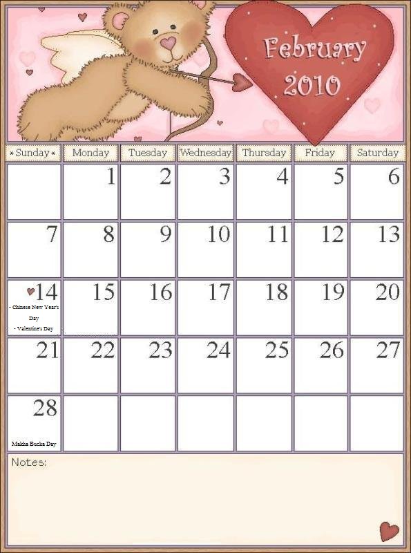 ปฏิทินปี 2553 ( Calander 2010 ) 