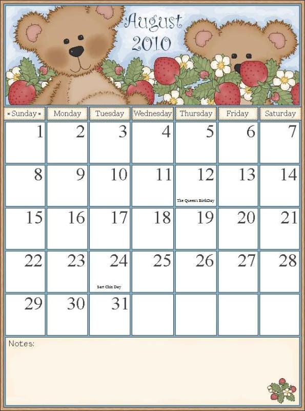 ปฏิทินปี 2553 ( Calander 2010 ) 