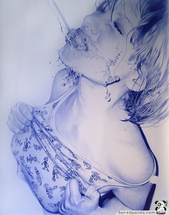 ♥★Photorealistic Pictures Drawn with a BIC Pen★♥