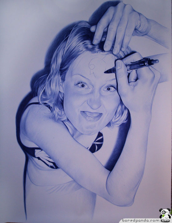 ♥★Photorealistic Pictures Drawn with a BIC Pen★♥