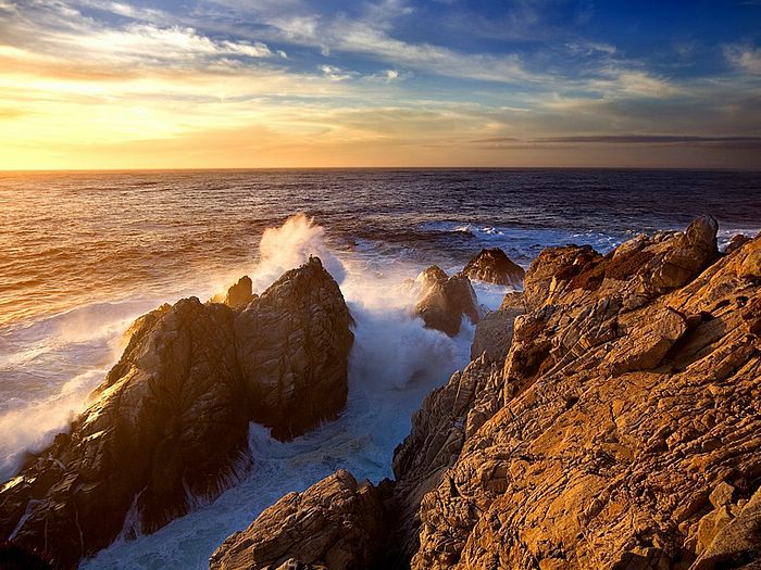 Point Lobos at  Sunset California