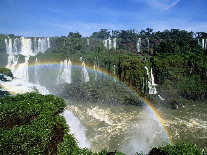 Rainbow Over Iguazu Falls