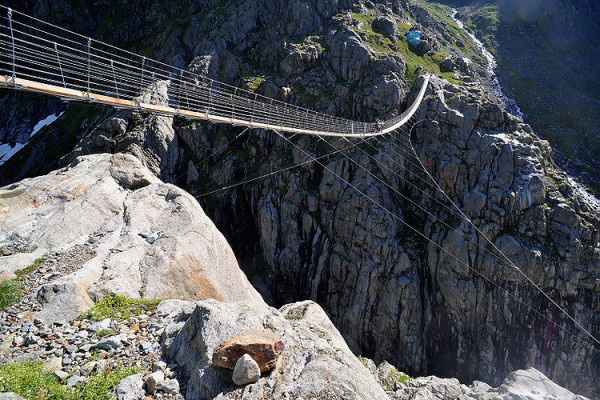 12. Trift Suspension Bridge, Switzerland