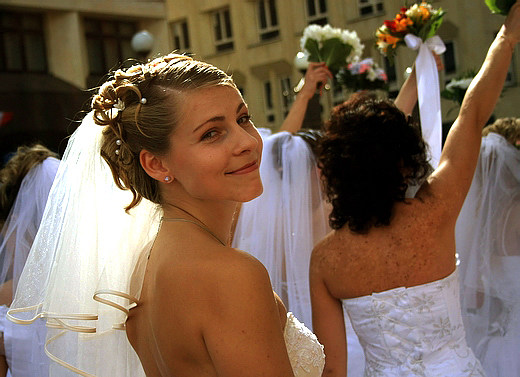 The Parade Of Brides In Riga