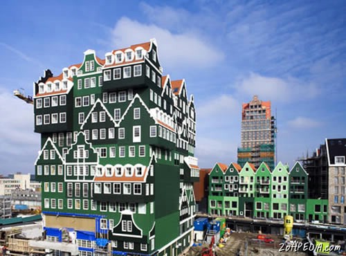 Hotel In Zaandam Design like Stacked House