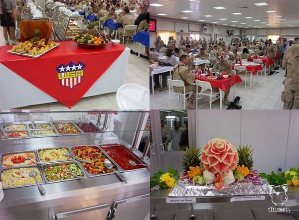 US Army canteen in Iraq
