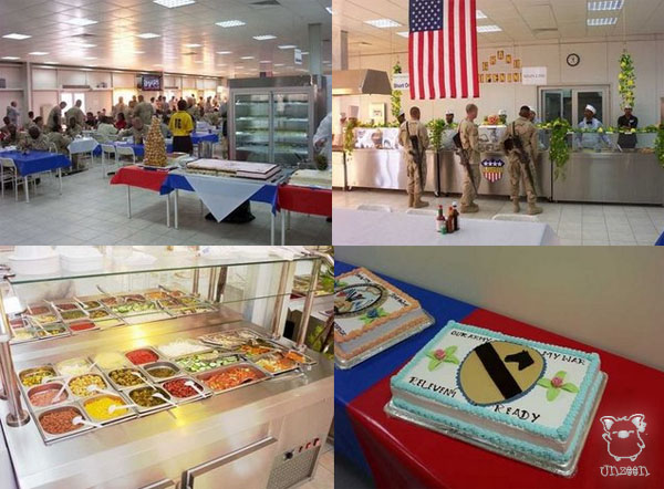 US Army canteen in Iraq