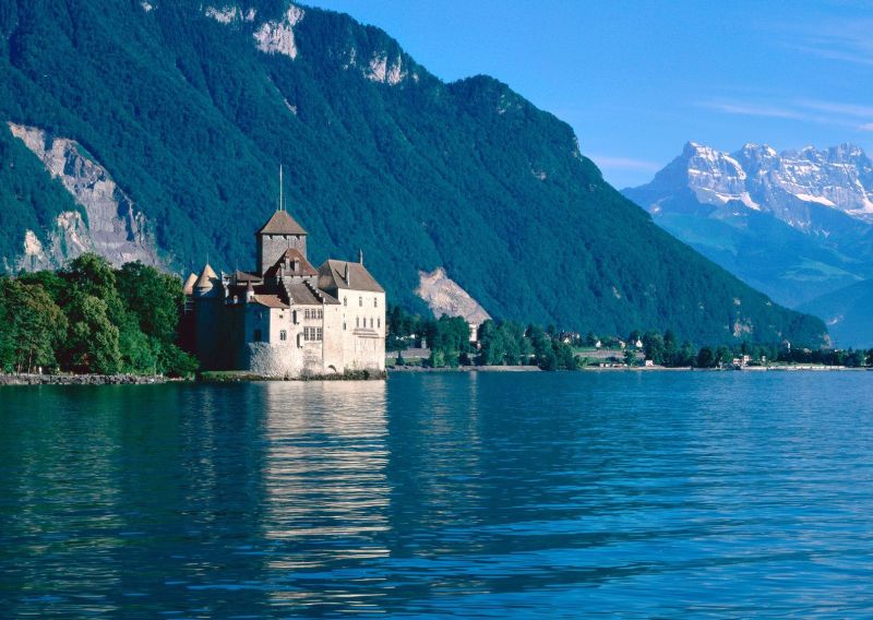 Chateau De Chillon Lake Geneva Switzerland
