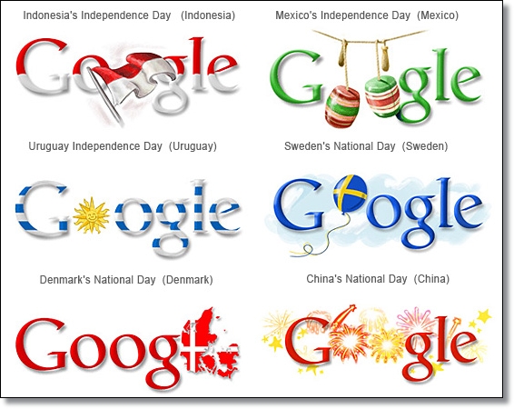 ♥ สัญลักษณ์ Google จากนานาชาติ ♥