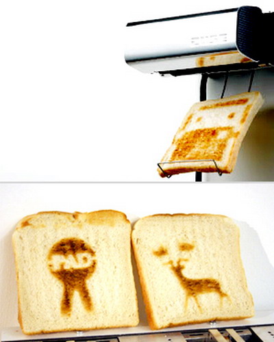 ศิลปะจากขนมปังปิ้ง