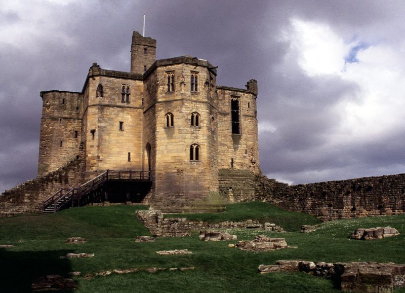 Warkworth Castle Northumberland England