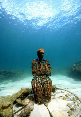 underwater sculptures การแกะรูปปั้นใต้น้ำ