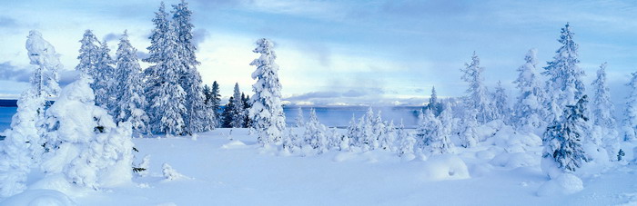 Beautiful snow Panorama  2
