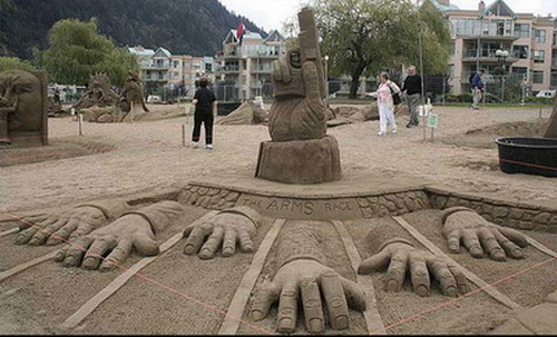 ศิลปะบนพื้นทราย
