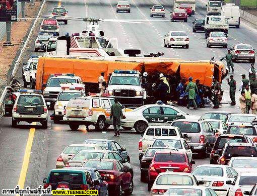 สยอง !! Road Accident @Dubai Highway   