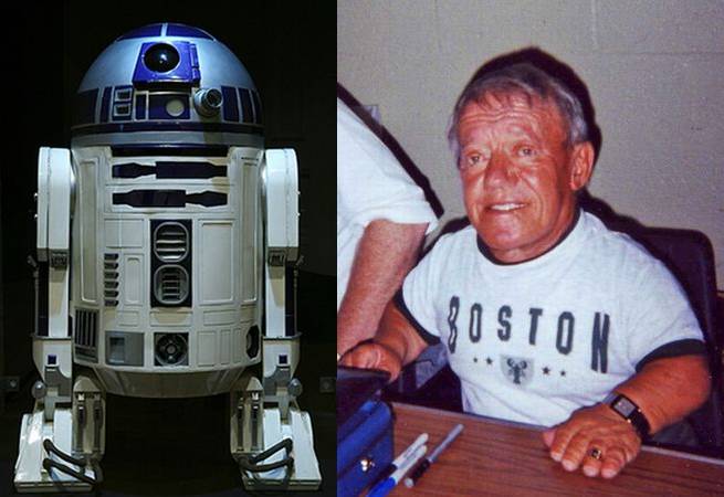 R2-D2 จากเรื่อง Star Wars แสดงโดย Kenny Baker 
