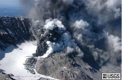 ภูเขาไฟเฮเลนา ในประเทศสหรัฐอเมริกา