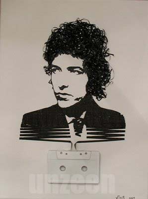Portraits made by Cassette Tape